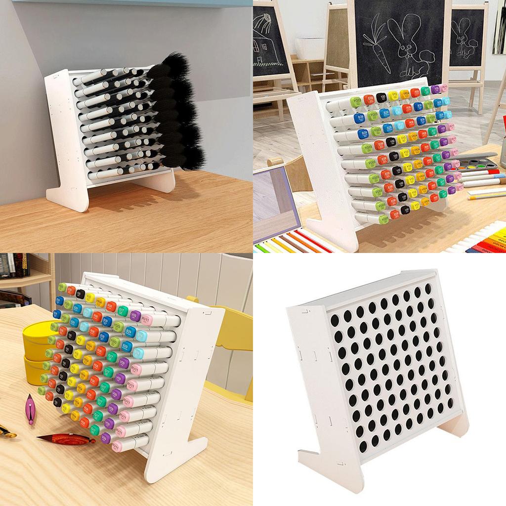 45/81 Slots Marker Holders Tilted Marker Storage Holders Art Marker Storage Rack Easy To Use For Artists Designers