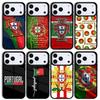 Portugal Nationalflagge Handyhülle für IPhone 17 AIR 16pro Max 15 14 13 12 11 Bumper Cover