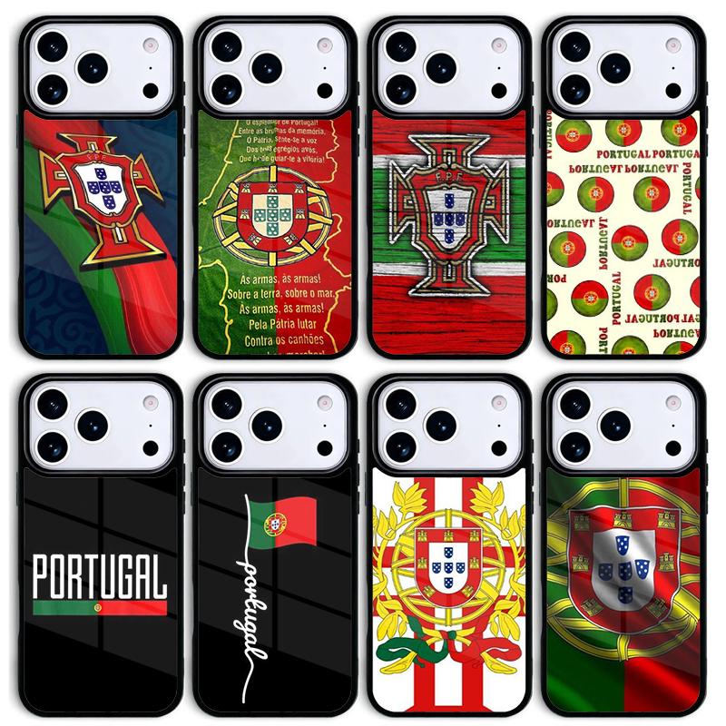 Portugal Nationalflagge Handyhülle für IPhone 17 AIR 16pro Max 15 14 13 12 11 Bumper Cover