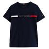 Boys Block Stripe Ribbed Regular T-Shirt