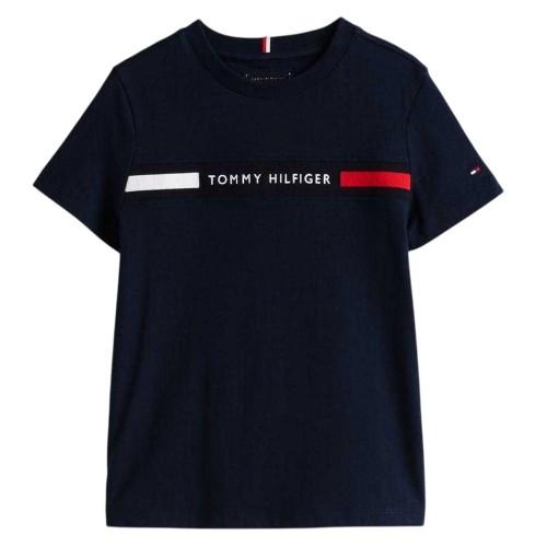 Tommy Hilfiger Boys Block Stripe Ribbed Regular T-Shirt