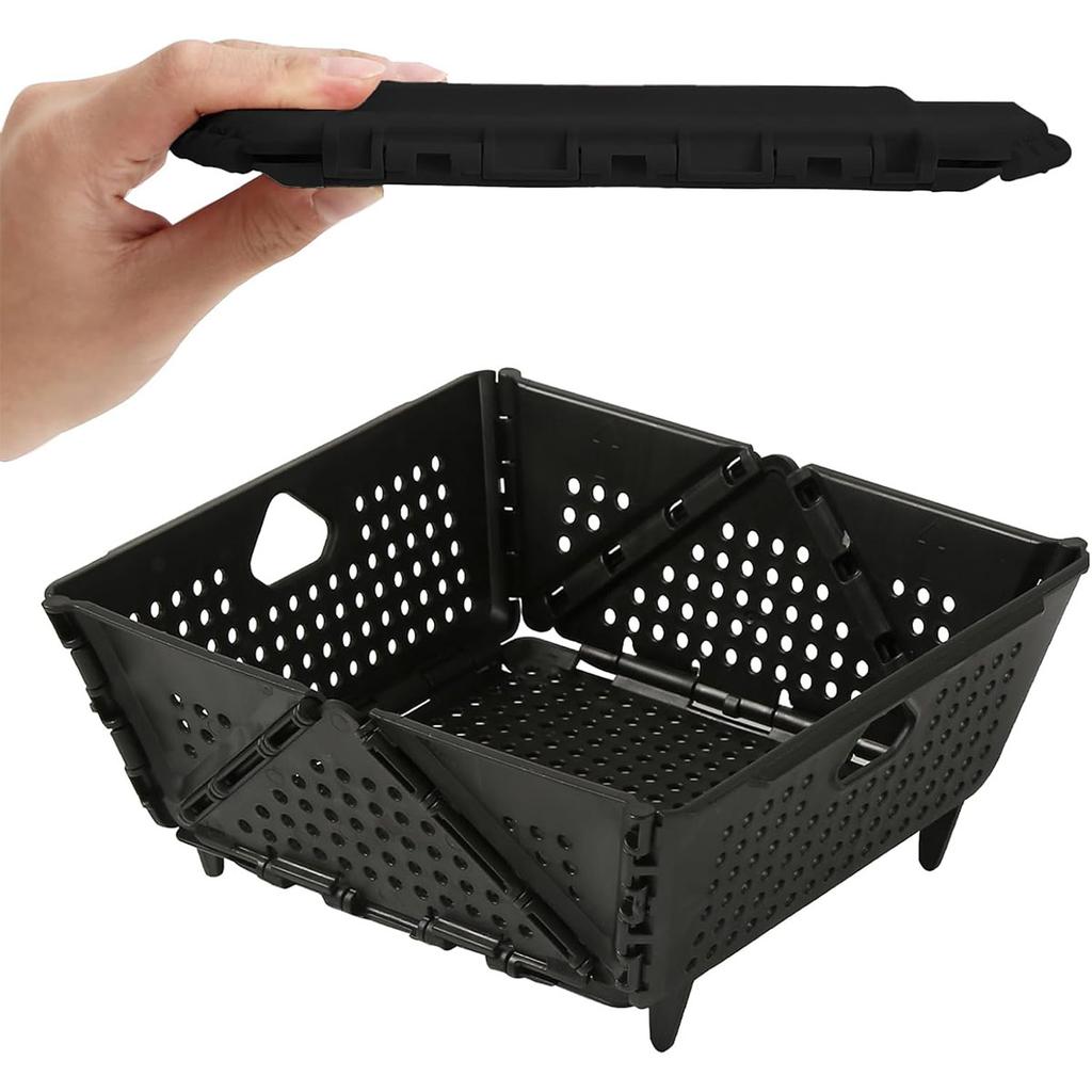 1 PCS Foldable Silicone Colander - Food Grade, Vegetable Fruit Drainer
