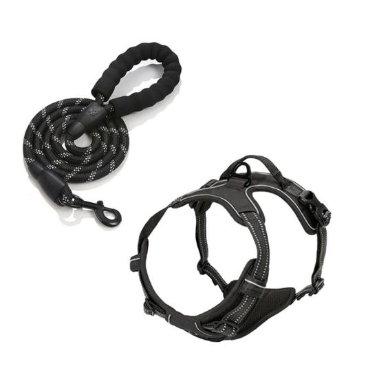 Anti-Zug Hundegeschirr Gepolstertes Hundegeschirr mit Einstiegsdesign Anti-Zug Kontrollgeschirr mit Verstellbaren Gurten für Hunde aller Größen