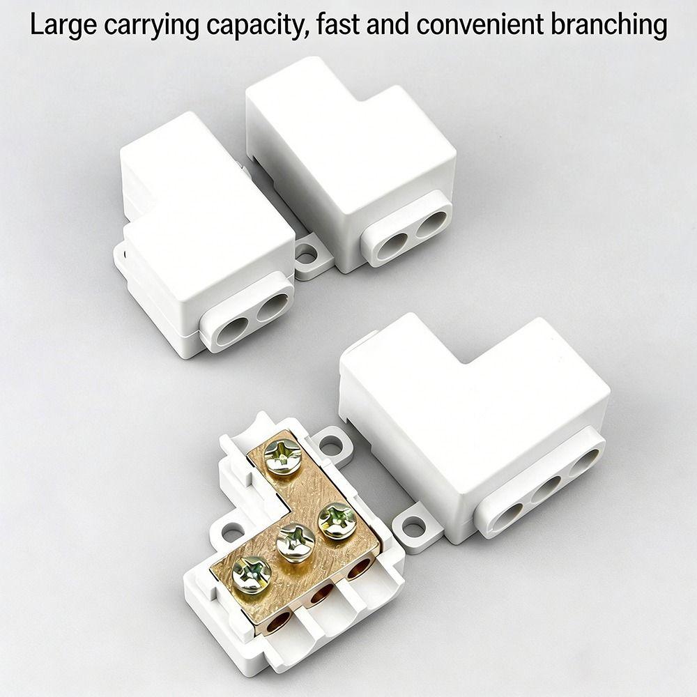 Electrical Connectors Spliceable High Power Splitter Conductor Brass 1-6mm² Wire Connector Quick Terminal Block Electrical
