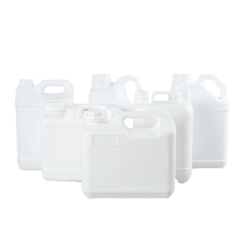 5L Square Plastic Barrel - 5kg Chemical Resistant Stackable Container for Alcohol, Acid & Alkali, Sealed 5 Liter Pot