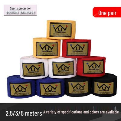 Cotton Elastic Boxing Hand Wraps - Muay Thai Sanda Fighting Wrist Support Sports Bandages