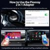Car Smart System AI Smart Box 2in1 Carplay Box Wired To Wireless Adapter for IPhone Wireless Control Plug and Play Carplay