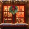 Festive Wreath Holiday Wreath Festive Christmas Pine Wreath with Bell Bow for Front Door Mantel Decor for Holiday for Christmas