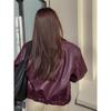 Faux Leather Jackets Women Fashion Lapel Zipper Long Sleeve Female Coats Autumn Winter Lady Street Outwear