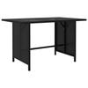 VidaXL Garden Dining Table Patio Dining Table Outdoor Table Terrace Furniture Black 110x70x65 Cm 313511