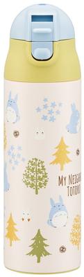 Skater Insulated Stainless Steel Bottle for Preparing Convenient Water Bottle for Preparing Lightweight and Easy To Totoro Forest Milk, Milk, 500ml,