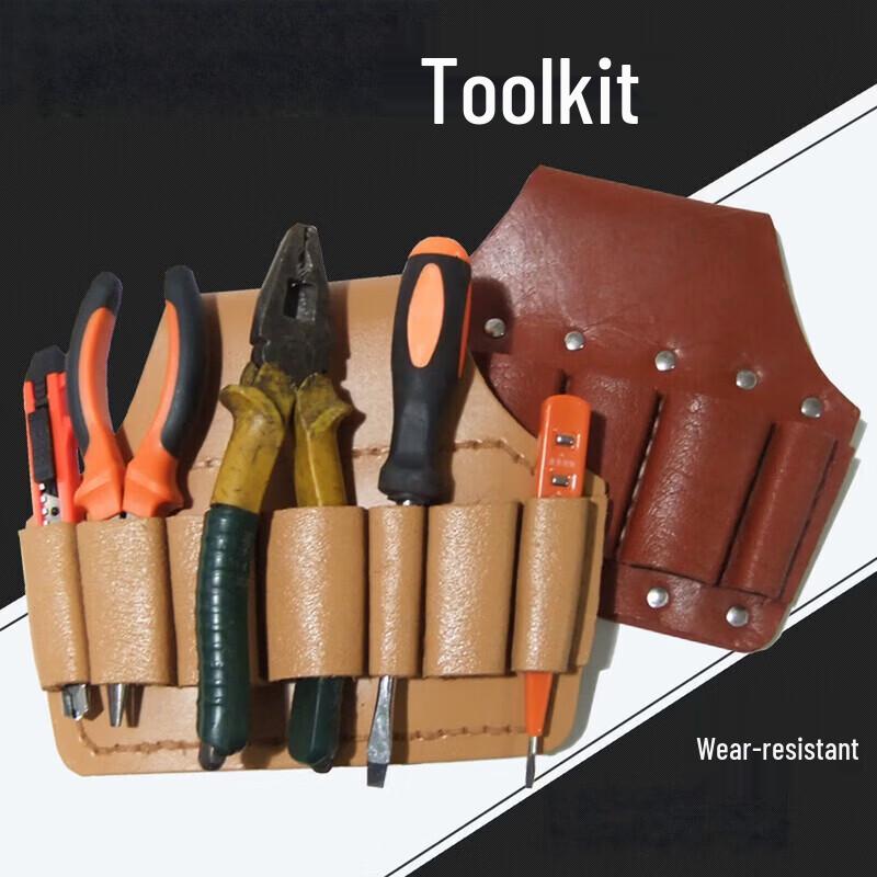 Riveted Leather Tool Belt Pouch