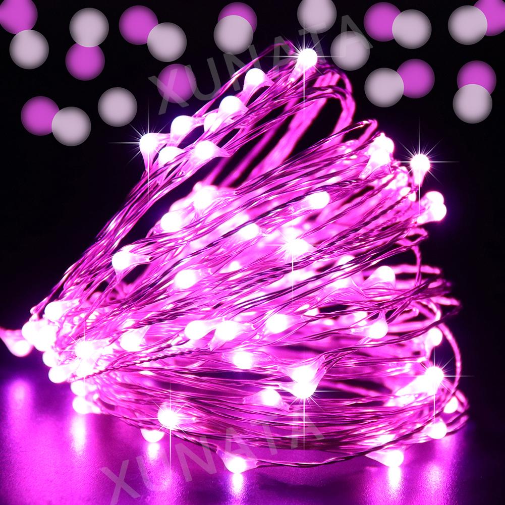 5M-50M LED String Lights Silver Copper Wire 12V Fairy Night Lamp for Chiristmas Garland Bedroom Light Indoor Wedding Decoration