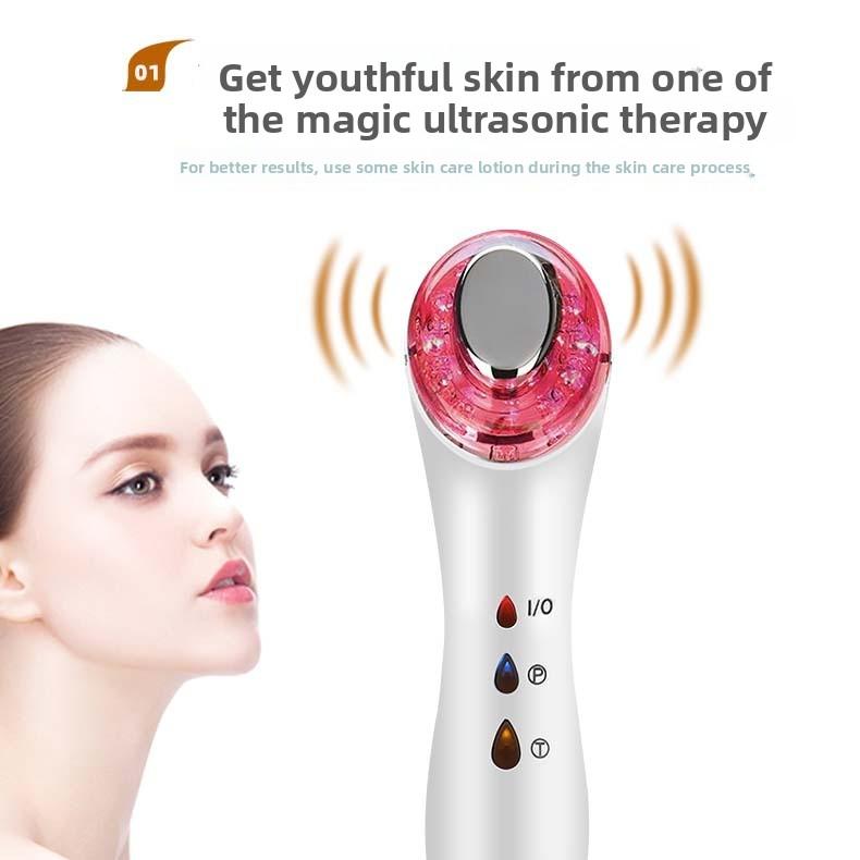 Ultrasonic Beauty Instrument Multifunctional Introduction of Ion Cell Skin Rejuvenation Instrument Cleansing Vibration Massage Skin Beauty Instrument