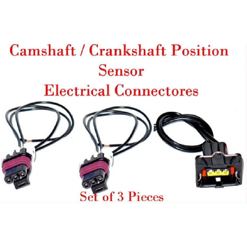 3 x Camshaft / Crankshaft Position Sensor Connectors Fits Hyundai Kia V6 2.7L