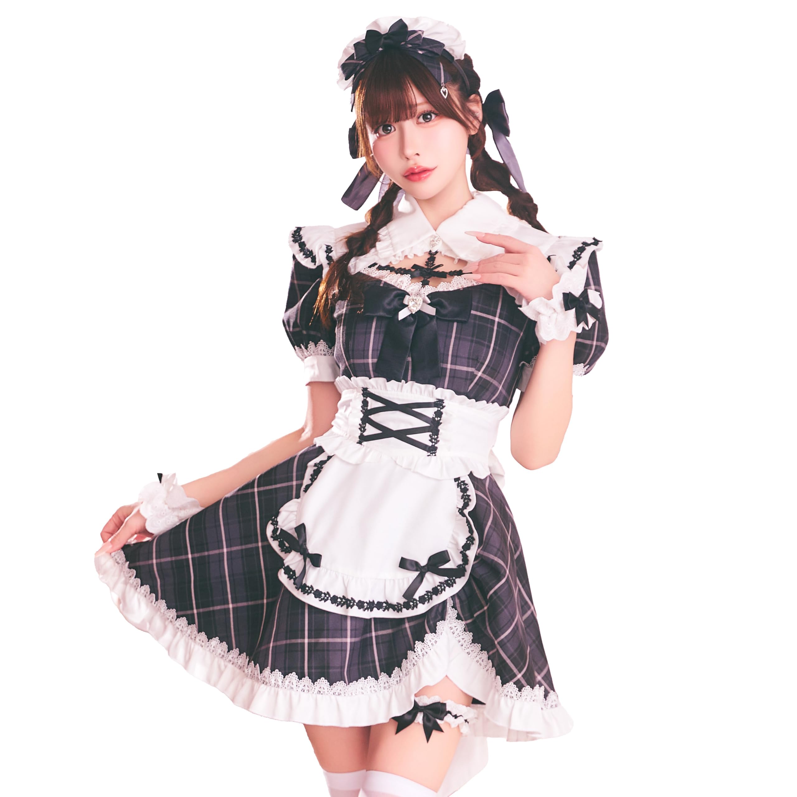 

[Clearstone] Lumi Papier Cosplay Halloween Rosetta Maid Women s Black