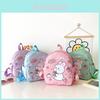 Adorable Bunny Printed Canvas Backpack For Kids Lightweight Schoolbag With Fun Design