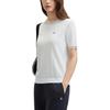 Fila Simple Round Neck Solid Color Short Sleeve T-Shirt Women Tops White F11W431404F-WT