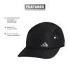 adidas Men's Superlite Trainer 3 Performance Relaxed Fit Adjustable Running and Training Hat, BlackSilver Reflective, One Size