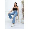 Autumn and Winter Women's Pant Temperament Broken Hole Wide-legged Trousers Jeans