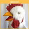 Funny Animal Latex Chicken Mask With Plush Headgear For Halloween Cosplay And Costume Parties