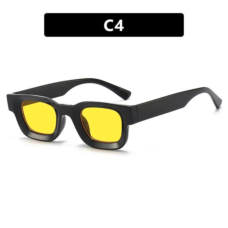 Fashion Travel UV400 Protection Sun Glasses Unisex Small Frame Concave Sunglasses Men Luxury Design Retro Hip-hop Punk Sunglass