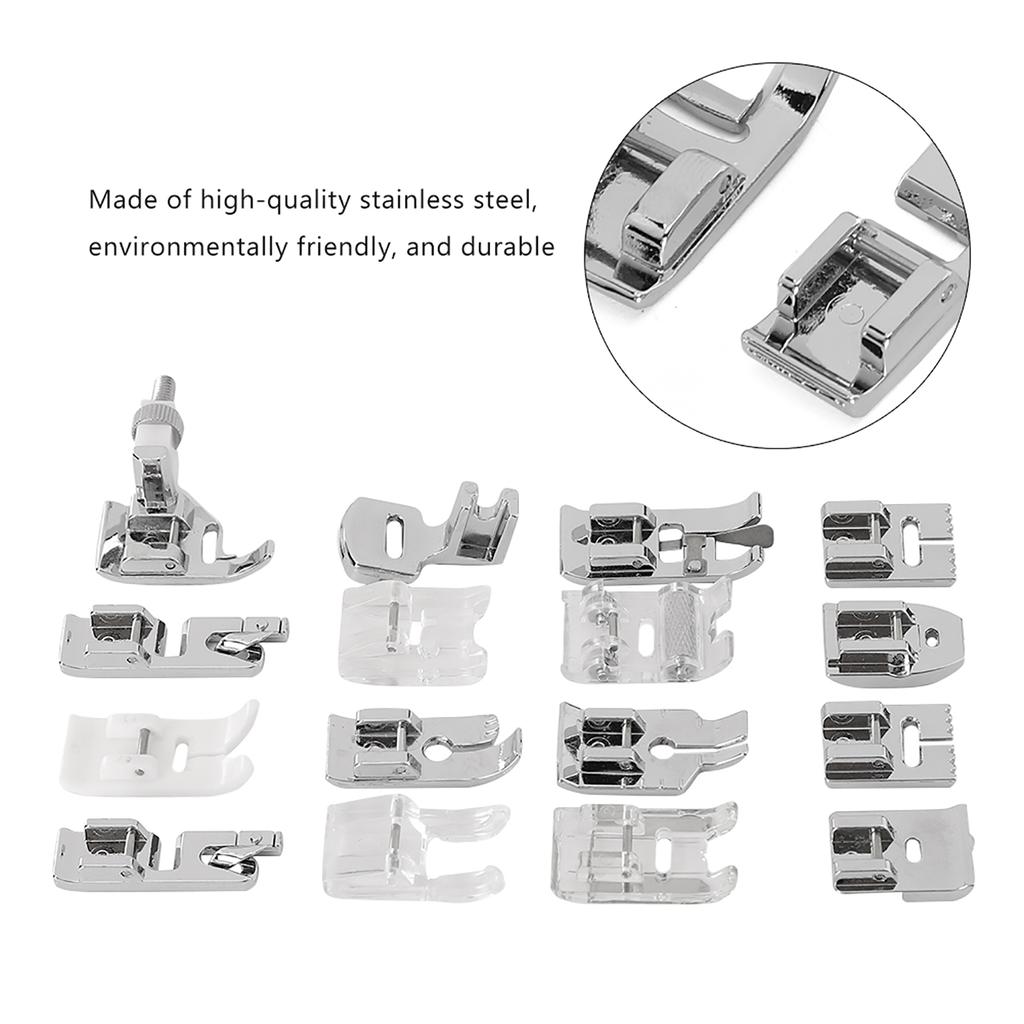 16Pcs Presser Foot Set Household Multi Functional for Sewing Machine Accessories
