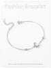 Moissanite 925 Sterling Silver Moon Bracelet Exquisite Petite Thin Bracelet Elegant Demeanor Niche Jewelry Wedding Gift