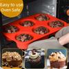 1/2pcs Silicone Jumbo Muffin Pan 6 Cup Giant Silicone Cupcake Pan/Cup Deep Popover Pan Large Muffin Pans Baking Cheesecake Bites