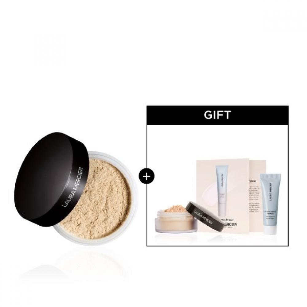 Laura Mercier Translucent Loose Setting Powder + Mini Puff  Mini Powder Gift Translucent (transparent)