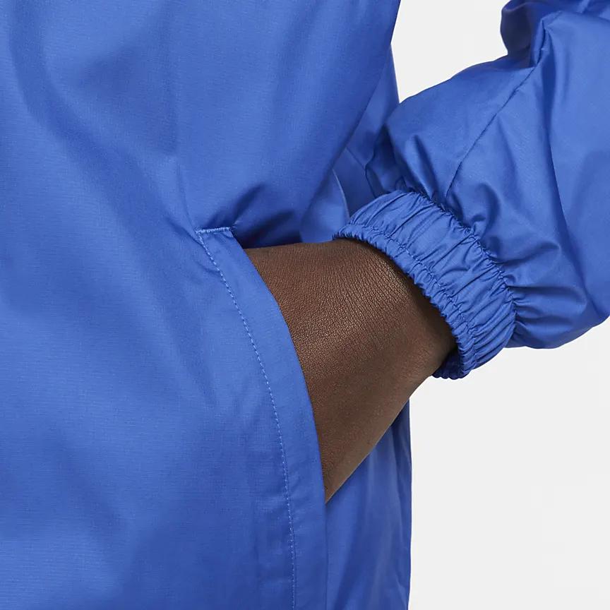 Nike Solid Color Logo Hooded Long Sleeve Soccer Jacket Men Jacket Blue DH4697-480