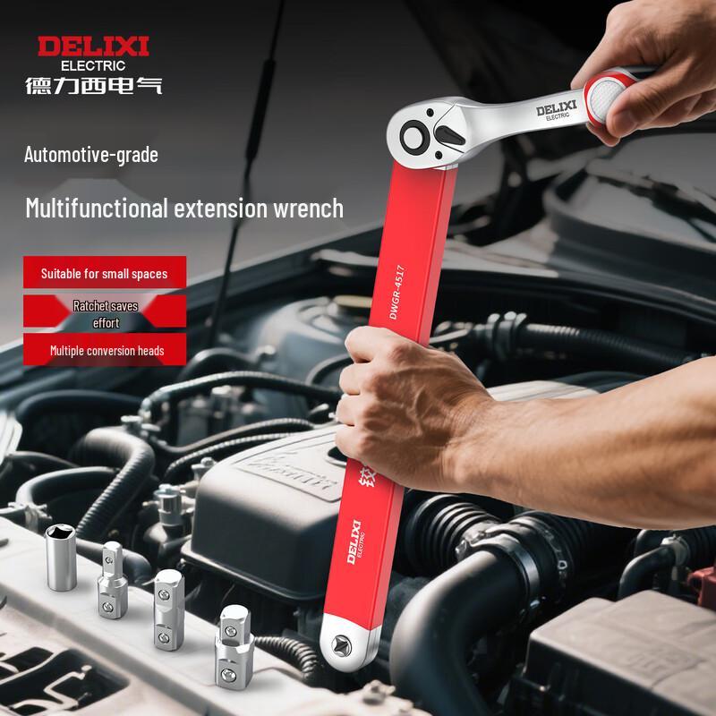 Delixi Multi-Function Extension Ratchet Wrench