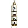 Wrought Iron Multi-Layer Floor-Standing Flower Pot & Storage Rack for Living Room, Bedroom, Balcony & Bathroom.