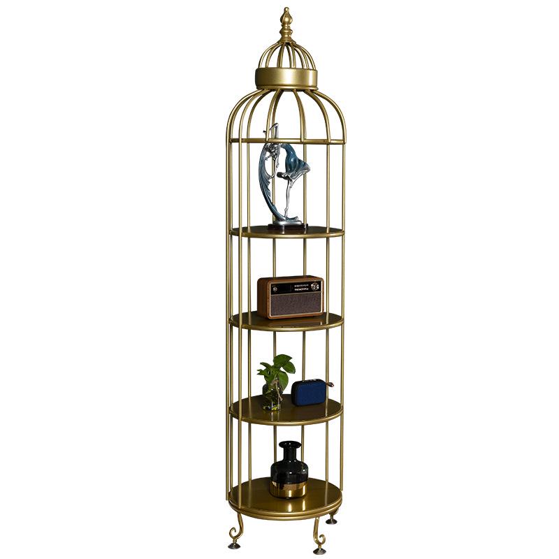 Wrought Iron Multi-Layer Floor-Standing Flower Pot & Storage Rack for Living Room, Bedroom, Balcony & Bathroom.