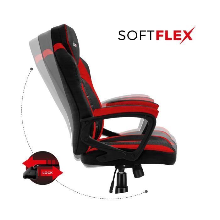 Chaise Gaming - HUZARO - FORCE 2.5 - Rouge - Ergonomique - Réglable En Hauteur