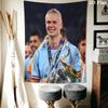 Erling Haaland Wandteppich Ästhetischer Wandbehang Bedruckter Stoffdecke Dekorative Wandteppiche für Schlafzimmer Wohnzimmer Heimdekoration