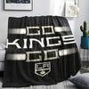 LA Kings Printed Flannel Blanket, soft throw for bedroom sofa, washable, Christmas present, great gift.