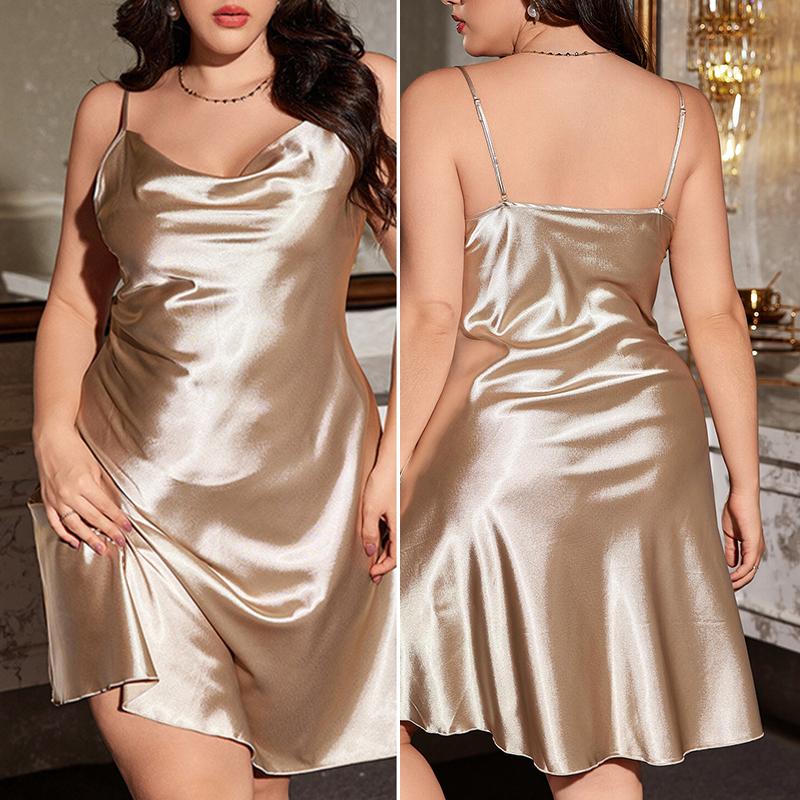 Abito da sposa bordeaux, pigiama in raso di grandi dimensioni, accappatoio lungo casual largo in due pezzi, vestiti per la casa
