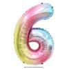 32" Rainbow Jelly Gradient Aluminum Foil Balloon for Birthday, Festival, Wedding Party Decorations