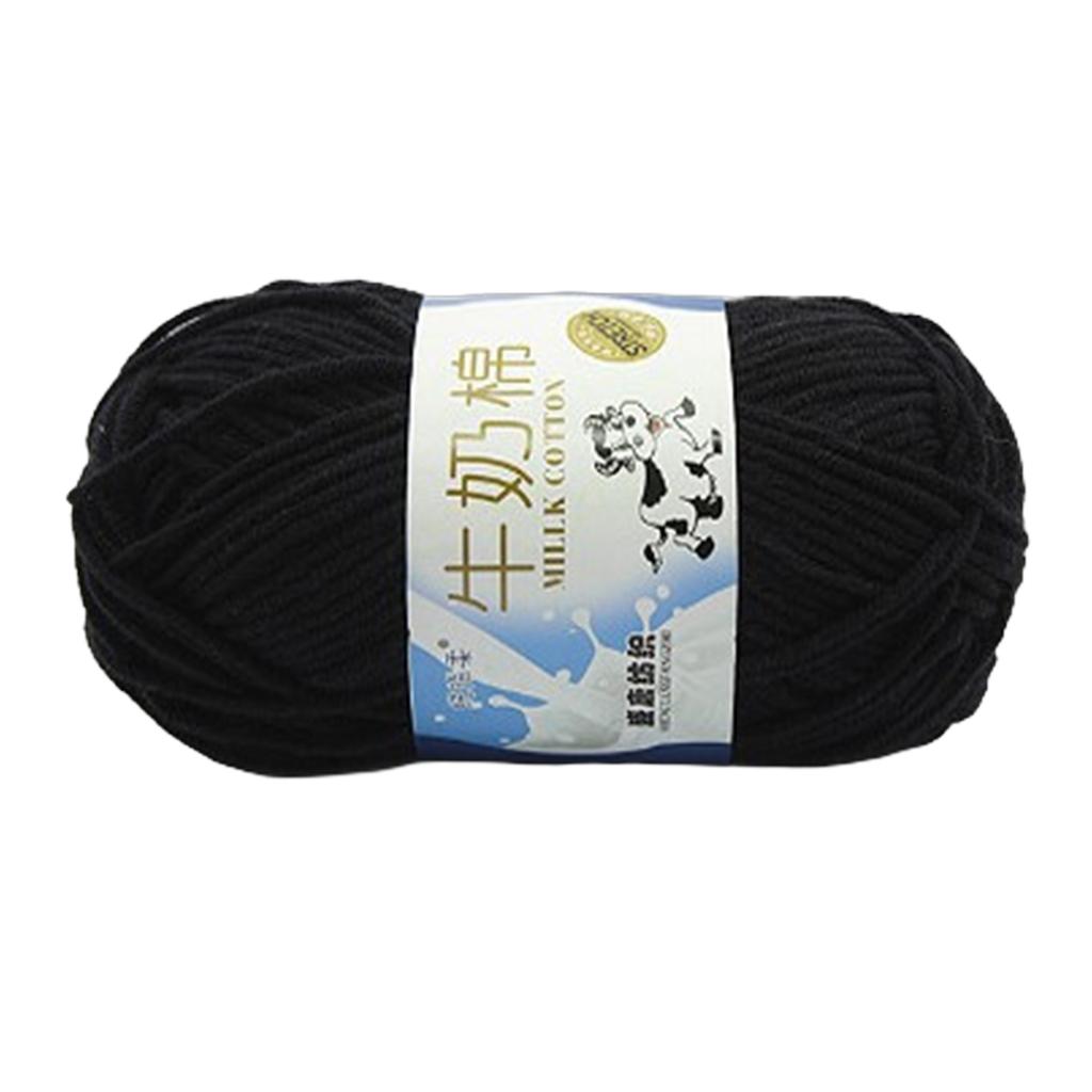 Håndstrikkegarn Melkebomullsgarn Mykt Garn Fargerikt Heklegarn Bomullstråder Strikketilbehør for Barn