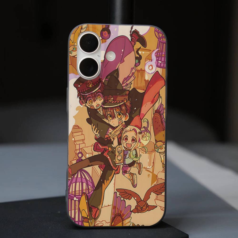 Anime Toilet-Bound Hanako-kun Phone Case For IPhone 17 16 15 14 13 12 11 Pro Plus Pro Max Soft Stripe Cover