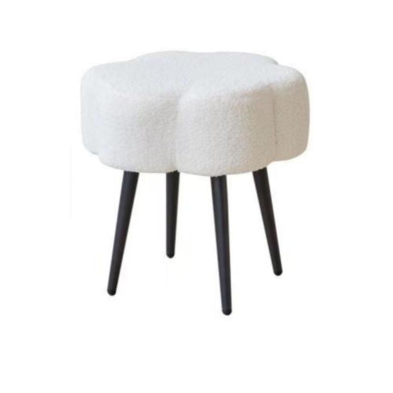 Carbon Steel Sponge Vanity Stool INS-Style Bedroom Cloud Ottoman  Stable Dressing Room Chair  Luxury Shoe Bench