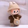 Labubu Anhänger der ersten und zweiten Generation, Pullover, Hut, kleine Umhängetasche, Labubu Anzieh-Babykleidung