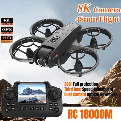 Drone YL3 8K 5G Professionnel HD Photographie Aérienne Télécommandé Avion Double Caméra HD Quadricoptère Jouet Moteur Sans Balais 2026 NOUVEAU