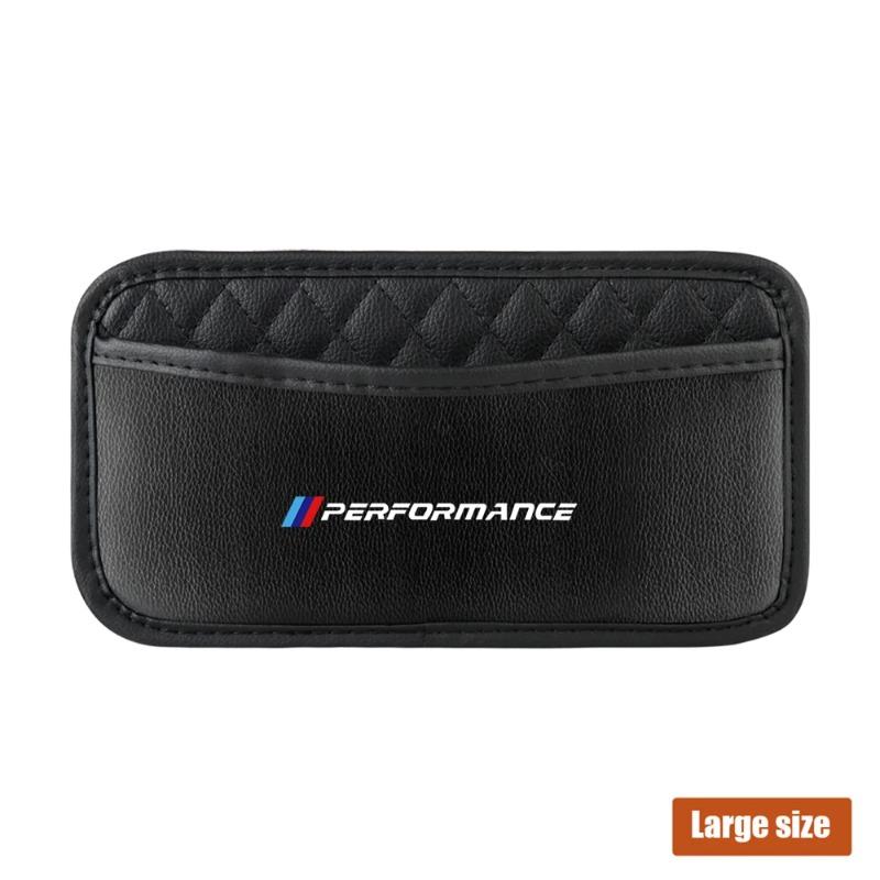 1 szt. Samochodowe Organizery Samoprzylepne Kieszonki Pudełko do Przechowywania w Samochodzie Torba Kolekcjonerska na Karty Telefon Klucze Samoprzylepna Kieszonka do BMW M Performance