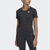 Adidas Adi Runner Tee Running Sportswear Women Tops Black FM7641