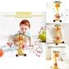 Singing Giraffe Plush Toy With Talking Motion For Kids Gift