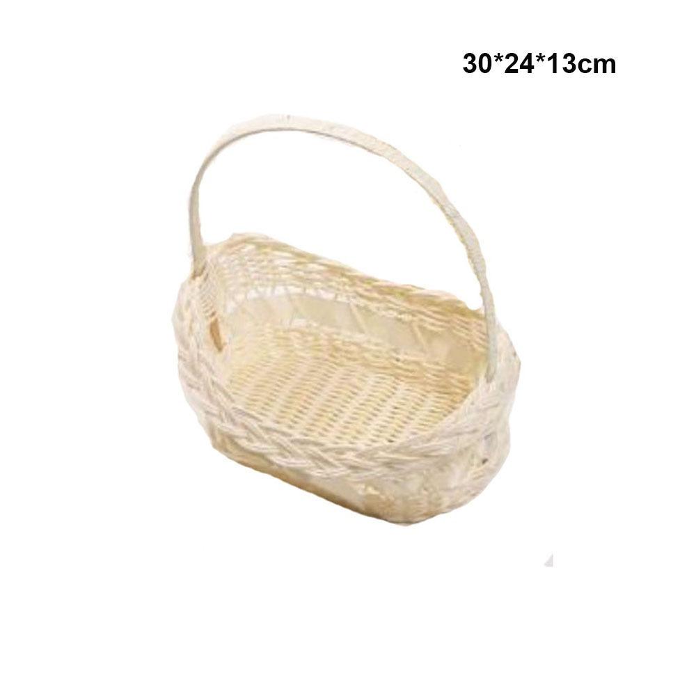 With Handle Flower Storage Basket Shopping Storage Hamper Basket  For Plant Home Wedding
