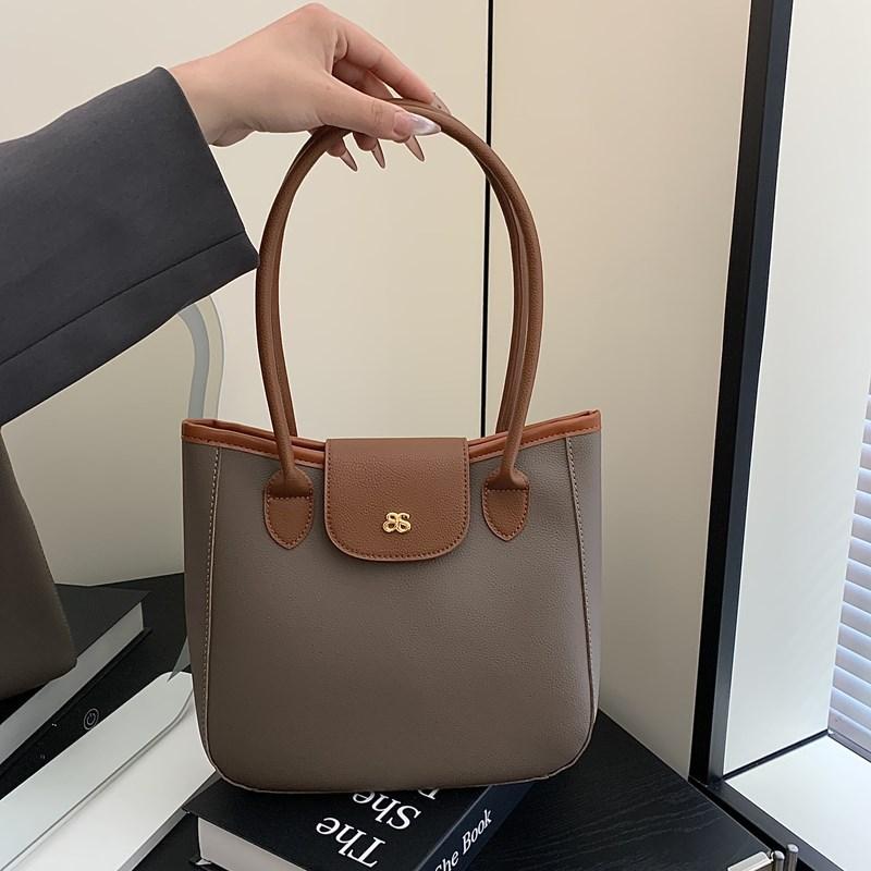 Casual tote bag women's new high-end fashion commuting shoulder bag versatile underarm bag