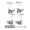 Electric Bass Tuner Peg 4 String Bass Machine Head Knobs Open Gear Bass Tuning Pegs for Electric Guitar Bass Hardware